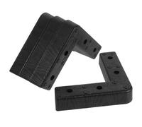 EXCEART 4 Pièces Pieds de Canapé en Plastique Noir, Support en L | Léger, Structure Raisonnable, Crée Plus D’espace, pour Rangement sous Lit, Machine à Laver, Réfrigérateur