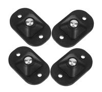 EXCEART 4 Pièces Poulie à Billes roulettes Adhésives Roues De Lanceur avec Roulements à Billes Roues De Bureau roulettes pour Appareils Électroménagers Roue Universelle Plastique Black