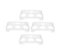 EXCEART 4 Pièces Rangement Œufs pour Réfrigérateur Plateau Porte-œufs Plastique Support à Œufs