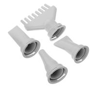 EXCEART 4pcs Buse de Séchage pour Sèche-cheveux de Remplacement en Abs Noir, Contrôle Doux de L'air, Accessoires Polyvalents pour Toilettage Professionnel des Poils D'animaux