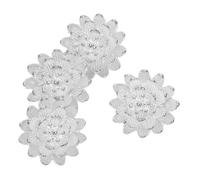 EXCEART 4pcs Incrustations Décoratives de Lotus en Alliage de Zinc pour Accessoires Thé, Résistantes à L'usure, pour Projets DIY de Service à Thé et Usage Quotidien
