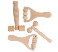 EXCEART 4pcs Masseurs de Pieds et Cou en Bois Compact, pour Usage à Domicile et Extérieur