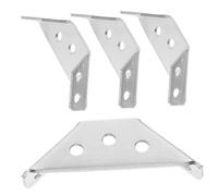 EXCEART 4pièces Support Triangulaire Épaissi Acier Inoxydable Équerre Angle Fixe pour Meubles Support Robuste avec Vis De Montage Inclus