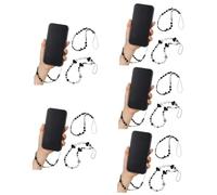 EXCEART 5 Ensembles Lanières De Téléphone Perles Cœur De Mode Pour Téléphone Portable Accessoires Élégants Pratiques Pour Filles Pour Offrir 2 Pièces * 5