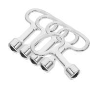 EXCEART 5 Pièces Clé Triangulaire pour Serrure Ascenseur Armoire Électrique et Panneau de Robuste et Résistante à Usure Clé Utilitaire Sécurisée pour Autorisé