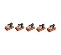 EXCEART 5 Pièces Mini modèle de Machine à Coudre Tout Petit Enfant pour poupées Couture Machine à Coudre Miniature Mini Ornement de Maison mobilier Miniature Mini décor de Maison Plastique