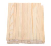 EXCEART 50 Chevilles Carrées en Bois Brut 15x1 Cm Lot de 50 Fines Lamelles de Bois Non Finies pour Loisirs Créatifs Modélisme et Bricolage Polyvalents