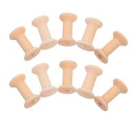 EXCEART 50 Pièces Bobines en Bois Rustiques Non Finies pour Couture et Décoration Maison, Surface sans Éclats, Bobines Vintage pour Broderie et Accessoires DIY