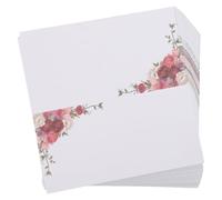 EXCEART 50 Pièces Cartes D'invitation de Mariage Vierges en Papier Élégant, Style Manuscrit Minimaliste, pour Créer des Invitations Personnalisées pour Mariages et Autres Événements