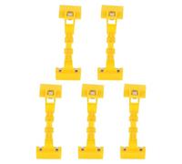 EXCEART 5pièces Clips de Fixation Double Tête Rotatifs pour Tableau de Dessin Pinces Plastique Multifonctions avec Tampon Protecteur Accessoires de Dessin pour Artistes et Écoliers