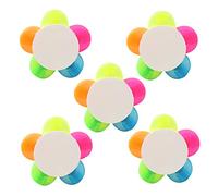 EXCEART 5pièces Fluorescents Forme De Pétales De Surlignage Aquarelle Pour Et Bureau