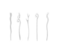 EXCEART 5pièces Moule Silicone Épingle À Cheveux Outils De Bricolage pour Création De Bijoux Flexible Et Réutilisable
