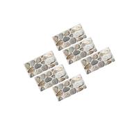 EXCEART 6 feuilles Stickers Muraux Étanches et Anti-huile Motif Galets pour Cuisine et Salle de Bain Décoratives Résistantes Chaleur Humidité