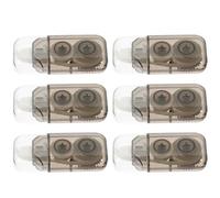 EXCEART 6 Pièces Correcteur Portable Blanc en Plastique, Écriture | Application Lisse, Correction sans Trace, Design Ergonomique à Double Engrenage, pour Enseignants et Élèves