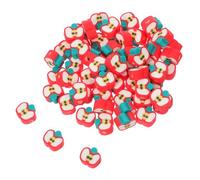 EXCEART 60 Pièces Perles en Pâte Polymère de Fruits, Perles D'espacement Thématiques pour Bracelet et Porte-clés, Accessoires Créatifs DIY Design Réaliste et Compatibilité Polyvalente