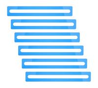EXCEART 6pcs Marque-Pages de Lecture Guidée Bleus en Acrylique Flexibles et Portables pour Dyslexie, Outil Éducatif en Classe ou Bibliothèque