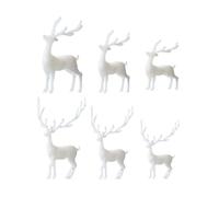 EXCEART 6Pcs Mini Cerf Résine Modèle de Remplissage 3D Résine Époxy Moule Forêt Fée Jardin Micro Paysage Accessoires pour Bricolage Artisanat Noël Boule à Neige Bijoux Faisant des