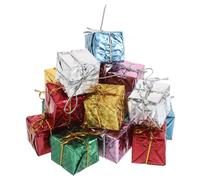 EXCEART 72Pcs Mini Cadeau Noel Faux Petit Deco Noel pour Arbre De NoëL DéCorations Suspendues pour Sapin De NoëL pour Maison FêTe Bureau Et Café