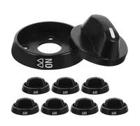 EXCEART 8 Pièces Bouton épaissis bouton du four s de four de remplacement cuisinier aluminium je de minuterie s de table de cuisson s de haut niveau Plastique Noir
