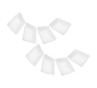 EXCEART 8 Pièces Plateau à Lettres Blanc en Plastique, Empilable | Classes et Salles de Cours, Format 16x11,4 Pouces, Organisation Multiusage, Gain de Place