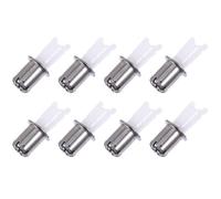 EXCEART 8pcs Têtes de Coupe-poils de Nez en Acier et Abs Argentés, Accessoires Pratiques et Faciles à Nettoyer pour Tondeuse à Cheveux et Épilateur Nasal