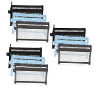 EXCEART 9pièces Trousse à Crayons Transparentes Capacité De Rangement Multifonctionnel pour Étudiants Et pour Fournitures Scolaires Et Bureautiques