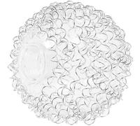 EXCEART Abat-Jour en Verre Globe Ø150Mm Fil d'Aluminium Extérieur Compatible G9 Abat-Jour Décoratif Suspendre et Plafonnier Verre Transparent pour Remplacement et Décoration Lumineuse