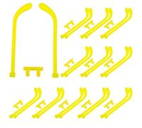 EXCEART Accessoires de Remplacement Branches Confortables en Plastique Jaune 30 Sets et Faciles à Installer pour Lunettes Lumineuses pour Glow Stick Glasses