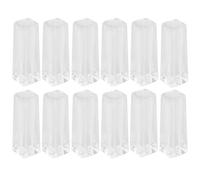 EXCEART Accessoires pour Stores à Bandes Verticales 12pcs Poignées de Tringle en Plastique Faciles à Transporter et Remplacer Poignées Cassées