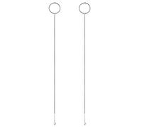 EXCEART Accessoires Retourne Biais 2 Pièces de de Boucle en Acier de Couture de Boucle de Couture Crochet de Tourneur avec 2 Tailles de Retournement de Boucle pour