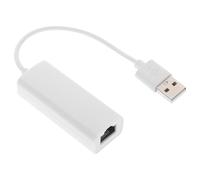 EXCEART Adaptateur Réseau Ethernet USB Rj-45 10/100mbps sans Pilote ni Alimentation Externe en Abs pour Ordinateur Portable et Bureau