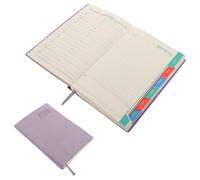 EXCEART Agenda Journalier 2026 en Cuir Synthétique Lavande Organisation Précise des Dates et Suivi Annuel des Objectifs pour Professionnels et Enseignants