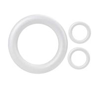 EXCEART Anneaux de Couronne en Mousse de Polystyrène pour Décorations de Mariage Fournitures D'artisanat Mousse Blanche 25 X 3 9 Cm