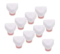 EXCEART Applicateur Éponge pour Chaussures Blanches 20pcs, Tête de Brosse Triangulaire en Mousse, Design Portable et Facile à Utiliser, pour Sport et Voyage