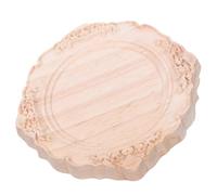EXCEART Applique en Bois Ovale Européenne Sculptée à Main pour Cadre | Style Français Élégant, Finition Brute Non Peinte, Bords Lisses Arrondis, Usage Flexible pour Porte et Lit