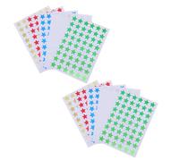 EXCEART Autocollants Étoiles Mini 10 Feuilles pour Suivi Autodiscipline, Récompense et Motivation Quotidienne, Autocollants pour Agendas, Tableaux et Planification Scolaire