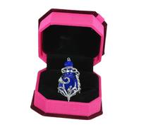 EXCEART Bague Aromatique Réglable Pour Femmes, Alliage Électrolytique Bleu, Anneau Décoratif Pour Bouteille D’huile Essentielle, Accessoire Fête Et Aromathérapie, Taille Unique