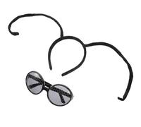 EXCEART Bandeau D’antenne Cosplay Insecte Lunettes, Serrage-tête Antennes Abeille et Fourmi, Accessoires Fête et Costume, Léger et Confortable, Taille Unique, pour Déguisement et Soirées