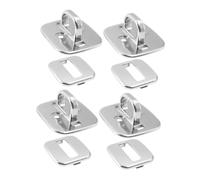 EXCEART Base D’ancrage Antivol pour Ordinateur Portable, Accessoire De Sécurité, Lot De 4 Pièces pour Bureau Et Voyage, Compatible Multi-modèles, Verrouillage Fixe Stable Et Sécurisé, Couleur Noire