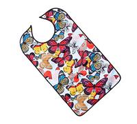 EXCEART Bavoir Adulte Imperméable Tablier Réutilisable Grand Format 34X18 Pouces Protection Contre Éclaboussures Pour Personnes Âgées Et Mobilité Réduite Facile À Nettoyer