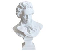 EXCEART Beethoven Sculpture en résine synthétique - Sculpture réaliste pour décoration de salon, hôtel et véranda - Style européen - 13 x 10 x 5,9 cm