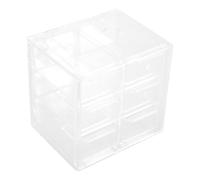 EXCEART Boîte de Rangement Design Compact et Portable en Acrylique pour Six Compartiments et Tiroir pour Organisation Maquillage et Bureau