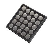 EXCEART Boîte De Rangement Ronde À 25 Compartiments Pour Strass Et Pierres Précieuses À Plat