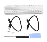 EXCEART Boîtier Externe SSD Aluminium Adaptateur USB C Compatible Nvme Structure Durable et Portable Installation et Retrait Rapide