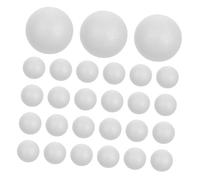 EXCEART Boules de Mousse Artisanales 120 Pièces Boules de - de 4 Cm Sphères Blanches Rondes Ornements de Boule de Noël en Mousse Bricolage pour Les Projets Scientifiques de