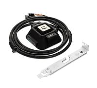 EXCEART Bouton Alimentation Externe pour Pc avec Ports USB et Audio Commutateur de Mise sous Hors Tension pour Ordinateur de Bureau Câble Adaptation pour Démarrage Facile pour Utilisateurs