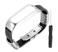 EXCEART Bracelet de Montre Bracelet de Remplacement Compatible Touch Accessoire Élégant Durable Noire Argenté
