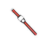 EXCEART Bracelet De Montre Élégant Bracelet De Rechange Compatible Avec Tomtom Runner Design Simple Noir Et Rouge