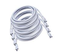 EXCEART Câble D'alimentation sans Soudure 3 Broches 4 Pièces Silicone et Cuivre, Facile à Utiliser Rallonge pour Lampe Fluorescente pour Tube LED T5 T8 Intégré