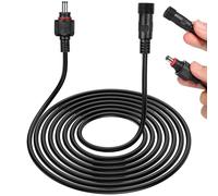 EXCEART Câble d'Extension d'Alimentation Cc 5 Mètres 12V-24V Rallonge Étanche pour Pompe à Eau Solaire et Lampe Solaire Câble d'Alimentation Rallonge Systèmes de Surveillance